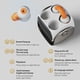 thumbnail image 2 of Mini Auriculares Portátiles Bluetooth 5.3 Earburd, Auriculares Inalámbricos con Pantalla LED ENC, Estéreo HiFi con Cargador para Juegos., 2 of 5