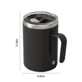 thumbnail image 3 of MERILER Automatic Magnetic Stirring Coffee Mug, Stainless Steel Self Mixing Cup for Office and Travel, 3 of 7