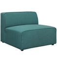 thumbnail image 5 of Modern Contemporary Urban Design Living Room Lounge Club Lobby Sectional Sofa Set, Fabric, Aqua Blue, 5 of 6