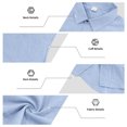 thumbnail image 4 of Yopmin Mens Linen Short Set 2 Piece Button Up Sleeveless Shirt and Shorts Set Loose Fit Linen Outfits for Vacation Daily Wear, 4 of 8