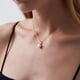 thumbnail image 2 of Collar de plata de ley 925 con perlas de agua dulce para mujer, collar con colgante de perla única seleccionado a mano, 2 of 2