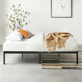 thumbnail image 4 of Mellow Rocky Base E Metal Platform Bed with Patented Wide Steel Slats, Black, California King, 4 of 10