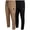 Black Khaki, variant on Southpole Mens Jogger Pants - Lightweight Stretch Woven Tech Athletic Joggers for Men 2 Pack
