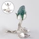 thumbnail image 1 of Soporte de exhibición de metal para de lente de cristal de cristal Minerales decorativos Base de soporte de roca para exhibición de tienda en cas Plata, 1 of 8