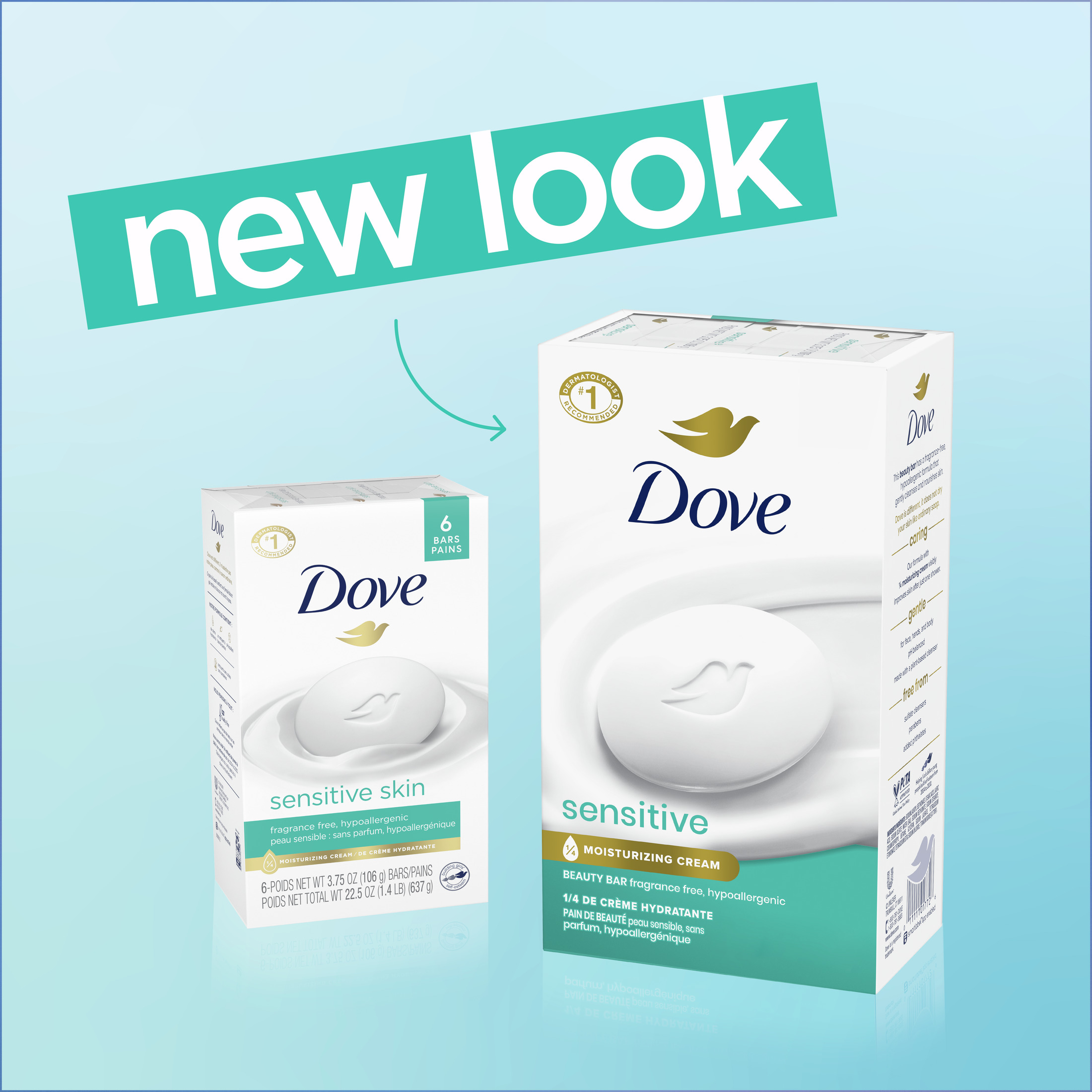 Dove Beauty Bar Sensitive Skin Fragrance Free 36-Pack photo 5