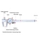 thumbnail image 2 of Eigraketly Calibrador de esfera de cuerpo engrosado para una larga duración en varias situaciones herramienta de medición de calibrador Vernier Medidores de medidas dimensionales, 2 of 6