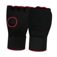 thumbnail image 1 of Siruishop Gants de Boxe Demi-Doigt pour Sparring MMA Muay Thai Noir et Rouge, 1 of 8