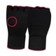 thumbnail image 1 of Vendas para manos de boxeo, guantes interiores acolchados, protección para manos, cómodas vendas para boxeo, correas de muñeca rápidas para ejercicio Negro y rojo, 1 of 8