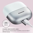 thumbnail image 4 of Panasonic Swipe Right - Afeitadora eléctrica unisex para hombres y mujeres, maquinilla de afeitar On-The-Go con sistema de corte de 3 hojas y carga USB-C, húmeda/seca - ES-CM3A-W, 4 of 5