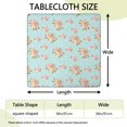 thumbnail image 2 of Square Tablecloth with Elastic Edges 36 * 36 Inch Pioneer Waterproof Small Roses Table Cover Washable Indoor and Outdoor for Party Kitchen Dinner Banquet Patio Picnic, 2 of 6