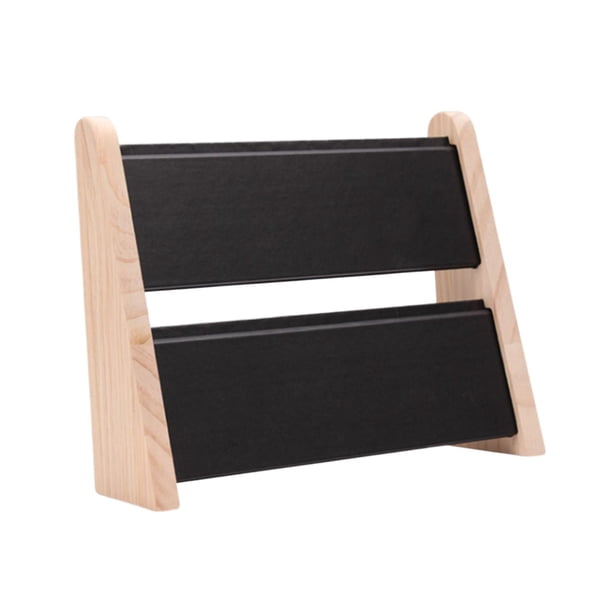 Soporte de exhibición de de madera Estante Tablero de exhibición de mesa de joyería Estera suave resistente 31x11x26cm para uso personal en Fernando soporte de exhibición del collar