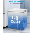 thumbnail image 2 of WAA 1.8 Cu.Ft Chest Freezer 2 Removable Baskets,Adjustable Temp,Top Open Door for Home Dorm Bar Kitchen, 2 of 7
