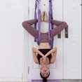thumbnail image 3 of Sangle Extensible Taille avec Ancrage de Porte, Sangle d'Exercice de Yoga Réglable Bande de Remise en Forme Jambe Étirement Sangle Arrière Plier Sangle d'Inversion Fendue pour Ballet, Yoga, Fitness, Danse, 3 of 5
