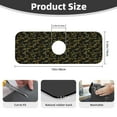 thumbnail image 2 of Xecao Bamboo for Kitchen Sink Splash Guard Faucet Mat , Faucet Guard & Draining mat, (15" X 5.5" ), 2 of 7