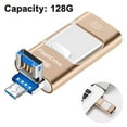 thumbnail image 2 of Flash Drive, 3 in 1 USB 3.0 Memory Stick, Photo Stick External Storage Thumb Drive for iPhone iPad Android Computer, 2 of 9