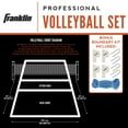 thumbnail image 4 of Franklin Sports Volleyball Set with Portable Net + Ball - Professional, 4 of 8
