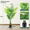 thumbnail image 5 of Anting 5ft Artificial Indoor Palm Tree with 13 Trunks, Faux Green Areca Palm Plant in Pot Fake Tropical Palm Tree for Home Decor Office House Living Room Indoor Outdoor, 5 of 8