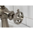 thumbnail image 4 of Kingston Brass KSD3548RKX Webb One-Handle Single-Hole Bathroom Faucet with Knurled Handle and Push Pop-Up Drain, Brushed Nickel, 4 of 7