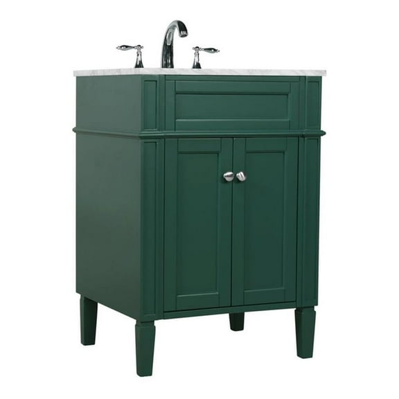 Elegant Kitchen and Bath 24 inch Single bathroom vanity in green