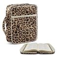 thumbnail image 2 of Xixirimido Classic Leopard Bible Cover Case Large Quilted Bible Carrying Case with Handles, Bible Study Supplies & Accessories Christian Gifts for Church, Brown Animal Cheetah, 2 of 7