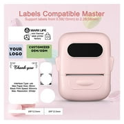 Portable Printer Thermal Printer Wireless Self-Adhesive Printer Tag Machine for Office School