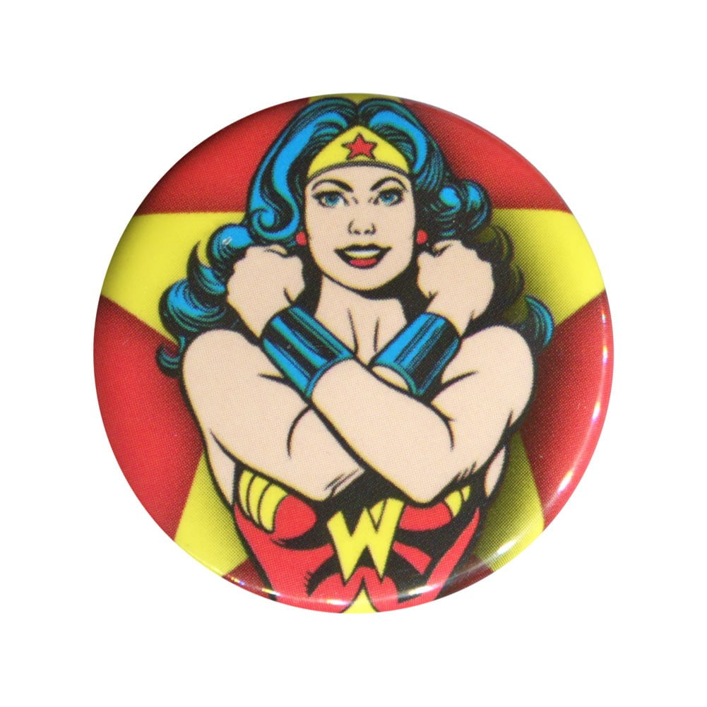Wonder Woman Lot of 6 1 1/4" Pinback Buttons or Kitchen Magnets ! 