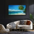 thumbnail image 2 of Beach Wall Art Palm Wall Decor Coconut Palm And Sea Canvas art Framed wall art Painting For Livingroom Decor Office Bedroom Decoration, 2 of 8