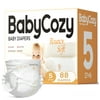 Babycozy Hypoallergenic Baby Diapers Size 5, Dry Disposable Diapers, Soft Fiber Diapers 88 Count