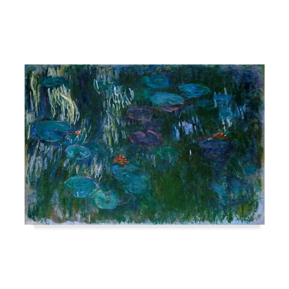 Trademark Fine Art 'Blue Water Lilies II' Canvas Art by Claude O. Monet