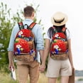 thumbnail image 6 of Lsque Pikmin Pattern Canvas Daypack, Durable Backpack, High-quality Versatile Backpack,Vintage Compact Backpack-Medium, 6 of 6