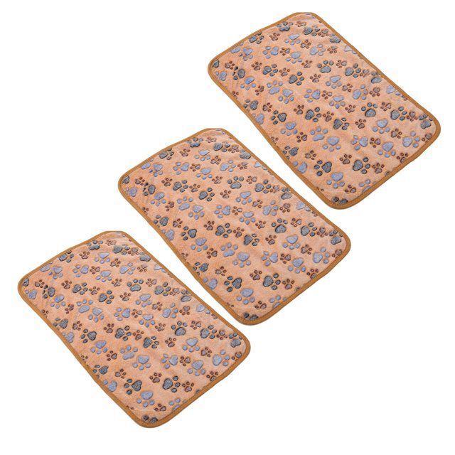 Pet Warm Sleep Mat, Pet Blanket Soft Double Sided Design For Pets Light Tan L