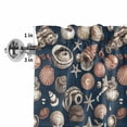 thumbnail image 3 of Window Valance for Kitchen,Retro Ocean Starfish Conch Shell on Blue Rod Pocket Curtain Valances Short Curtains Drapes Panel,Summer Creature Window Treatment Topper for Living Room Bathroom Bedroom, 3 of 9