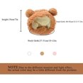 thumbnail image 4 of Paquete de 3 Lindos Gorros para Cachorros de Gato, Gorro de Lana Suave y Cálido con Velcro Ajustable para Disfraz de Perro, Adecuado para Fotos de Halloween o Navidad (30-34 cm), 4 of 5