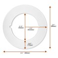 thumbnail image 5 of Sylvtty 1/2Pcs Round Door Knob Plates Self Adhesive Scratch-Resistant Simple Installation Door Handle Cover Filler Fixing Repair Plates, 5 of 7