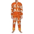 thumbnail image 3 of Hirioo Hello Fall 1 for Men's Pajama Sets 2 Piece Pjs Men's Long-Sleeved Pajama Set Button Down Sleepwear,S-XXL-X-Large, 3 of 7