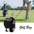 thumbnail image 4 of Bolsa de cuero PU para pelotas de golf Mini cintura para colgar accesorios para exteriores (negro) Ehuebsd  Para estrenar, 4 of 6