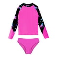 thumbnail image 3 of Doomiva Kids Girls Floral Tankini Sets Long Sleeve Swim Tank Top with Brief Bathing Suit Rashguard Shirts Pegasus&Rose 8, 3 of 5