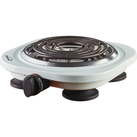 Brentwood TS-321W 1000w Single Electric Burner, White