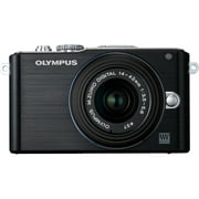 Olympus PEN E-PL3 12.3 Megapixel Mirrorless Camera with Lens, 0.67", Black