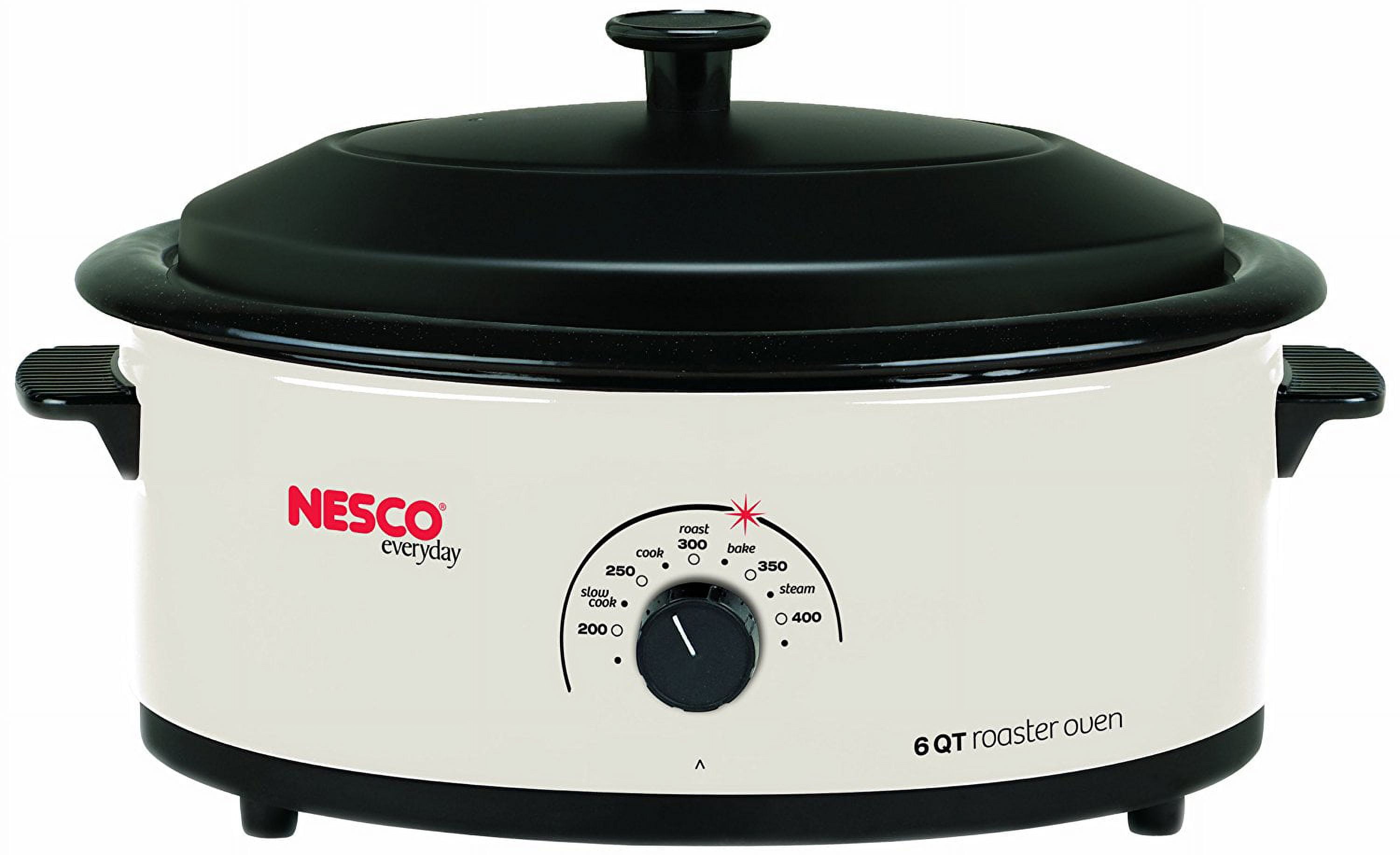 Nesco American Harvest 4816-25-30 Non-Stick 6-Quart Roaster Oven, Stainless  Steel 