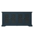 thumbnail image 6 of Twin Star Home Sideboard with Tempered Glass Panels with Tempered Glass Panels in Fontana Blue, 6 of 10