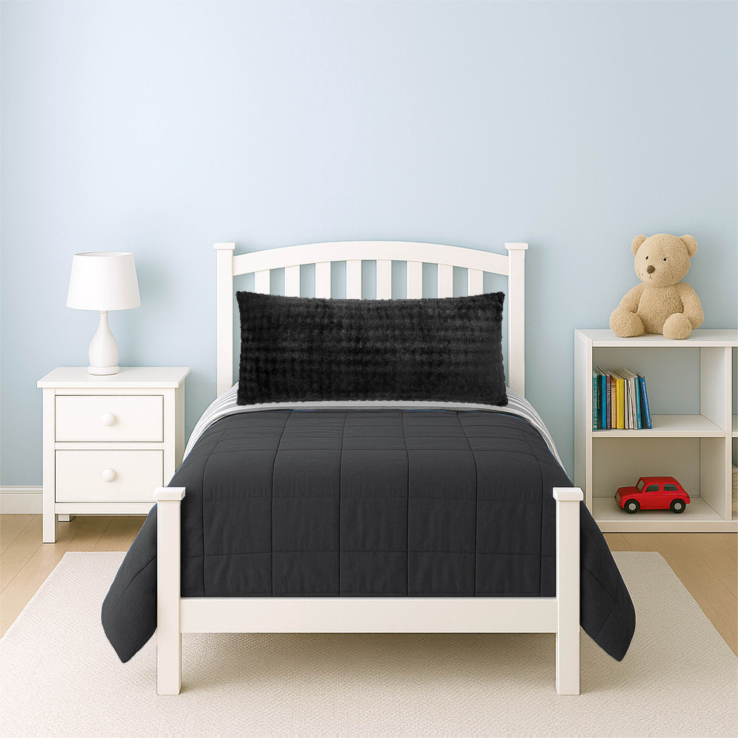 Your Zone Black Bubble 20" x 48" Body Pillow Cover