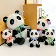 thumbnail image 2 of LIWEN Eye-catching Plush Doll Exquisite Workmanship PP Cotton Cartoon Panda Shape Stuffed Doll Toy for Home, 2 of 8