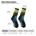 thumbnail image 2 of KLL Stylish Yellow Dog Print Cool Socks Men's Women's Crew Socks Funny Crazy Novelty Stockings, 2 of 6