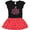 Black & Red with Polka Dots, variant on Inktastic Girls Cute Karate Martial Arts Girls Toddler Dress