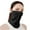 Black, variant on Tao Women Face Shield Multipurpose Protector Neck Gaiter Elastic Face Mask Bandana With Ear Loops Breathable Ice Silk BibDark GrayFree Size
