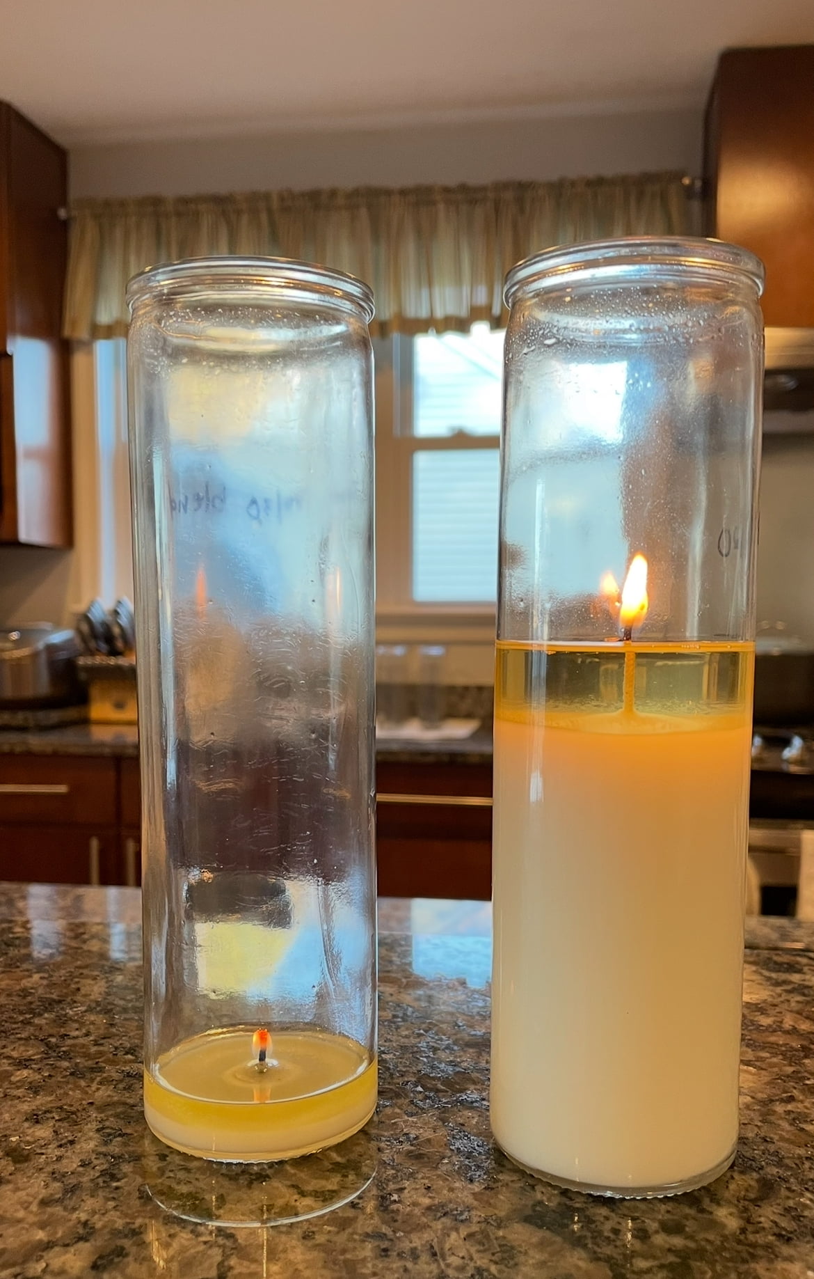 Set of 12 - Unscented 100% natural soy candle, 5-9 day candle, unbleached cotton wick. Vegan, dye free and no label.
