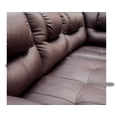 thumbnail image 4 of Sala Esquinera de Piel Genuina, Love Seat y Cheise Long, 4 plazas, Lado Izquierda, Modelo Sevilla, Color Chocolate, Elegante, cómoda y confortable, Hecho en Mexico. Medidas 232 X 200 X 90 cm., 4 of 5