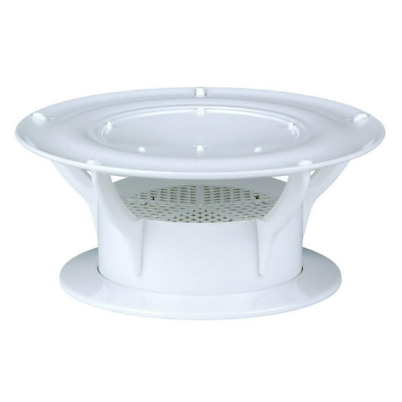 Lippert Components Sewer Vent 389381 360 Siphon; OEM Replacement; White; With Cap and Bug Screen; Single
