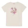 thumbnail image 1 of Minymo T-Shirt à Manches Courtes - Fleurs Roses/cygne Blanc (2 Ans), 1 of 3